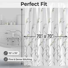 Thickened Fresh Style Polyester Shower Curtain