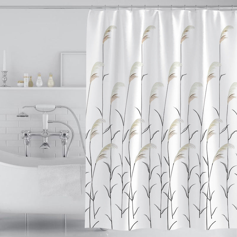 Thickened Fresh Style Polyester Shower Curtain