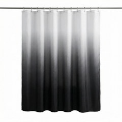 Solid Ombre Print Shower Curtain