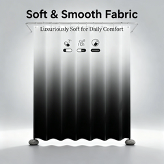 Solid Ombre Print Shower Curtain